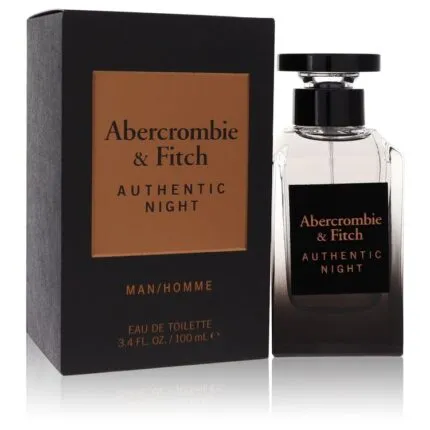 Abercrombie & Fitch Authentic Night Cologne 3.4 oz Eau De Toilette Spray