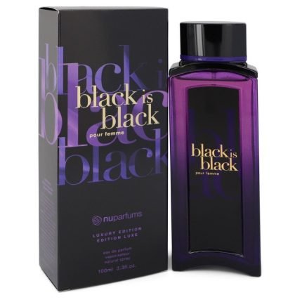 Nu Parfums Black Is Black Perfume 3.3 oz Eau De Parfum Spray