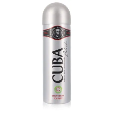 Cuba Black Cologne By Fragluxe for Men 6.6 oz Body Spray