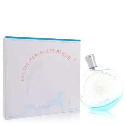 Hermes Eau Des Merveilles Bleue Perfume 3.4 oz Eau De Toilette Spray
