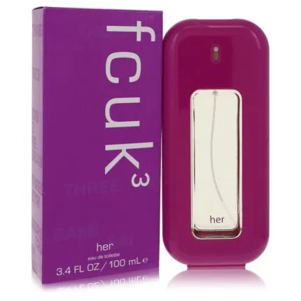 French Connection Fcuk 3 Perfume 3.4 oz Eau De Toilette Spray