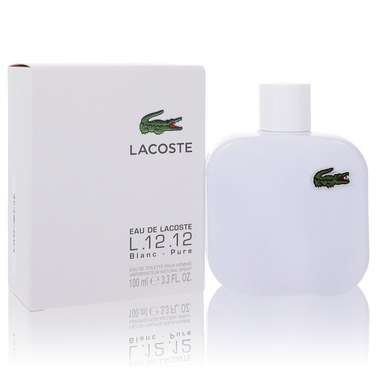 Lacoste Eau De Lacoste L.12.12 Blanc Cologne 3.3 oz Eau De Toilette Spray Lacoste Eau De Lacoste L.12.12 Blanc Cologne 3.3 oz Eau De Toilette Spray