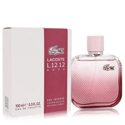 Lacoste Eau De Lacoste L.12.12 Rose Eau Intense Perfume 3.3 oz Eau De Toilette Spray