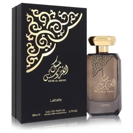 Musk Al Aroos Perfume By Lattafa 2.7 oz Eau De Parfum Spray