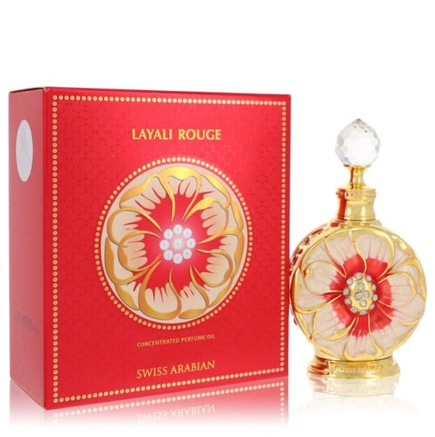 Layali Rouge Perfume By Swiss Arabian 0.5 oz Concentrated Perfume Oil