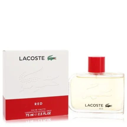 Lacoste Red Style In Play Cologne 2.5 oz Eau De Toilette Spray (New Packaging)