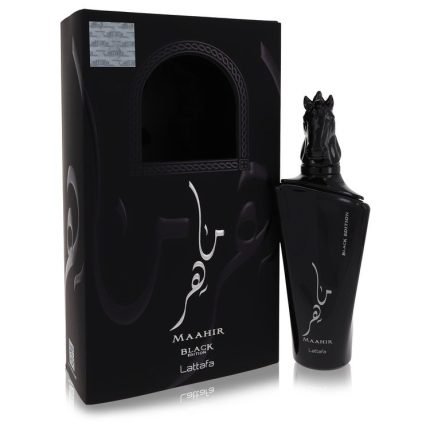Maahir Black Edition Perfume By Lattafa 3.4 oz Eau De Parfum Spray (Unisex)