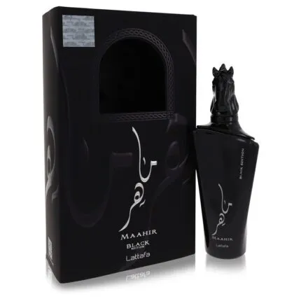 Maahir Black Edition Perfume By Lattafa 3.4 oz Eau De Parfum Spray (Unisex)