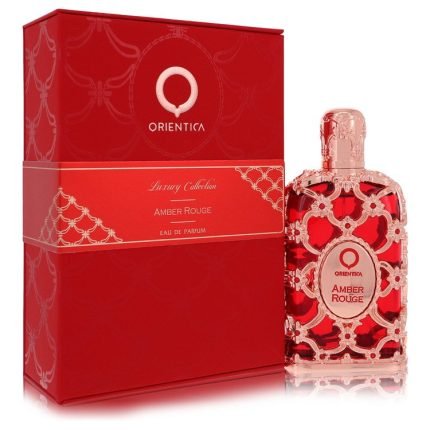 Orientica Amber Rouge Cologne 2.7 oz Eau De Parfum Spray (Unisex)