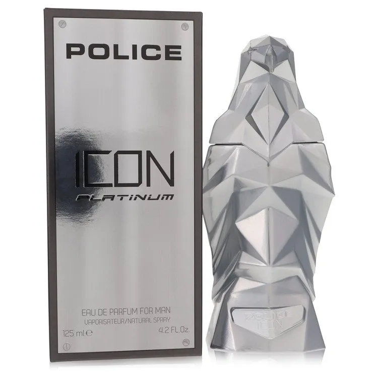 Police Icon Platinum Cologne For Men 4.2 oz Eau De Parfum Spray Police Icon Platinum Cologne For Men 4.2 oz Eau De Parfum Spray