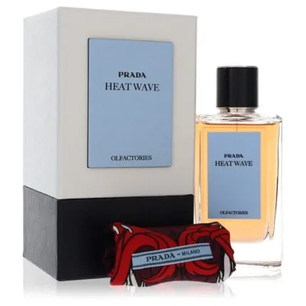 Prada Olfactories Heat Wave Cologne 3.4 oz Eau De Parfum Spray with Gift Pouch (Unisex)
