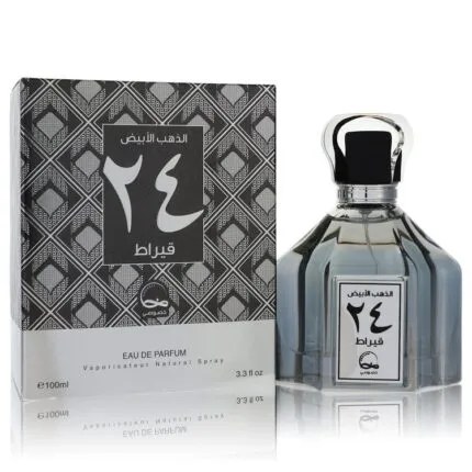 KHUSUSI White Gold 24 Carat Cologne 3.3 oz Eau De Parfum Spray (Unisex)
