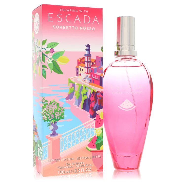 Escada Sorbetto Rosso Perfume 3.3 oz Eau De Toilette Spray (Limited Edition)