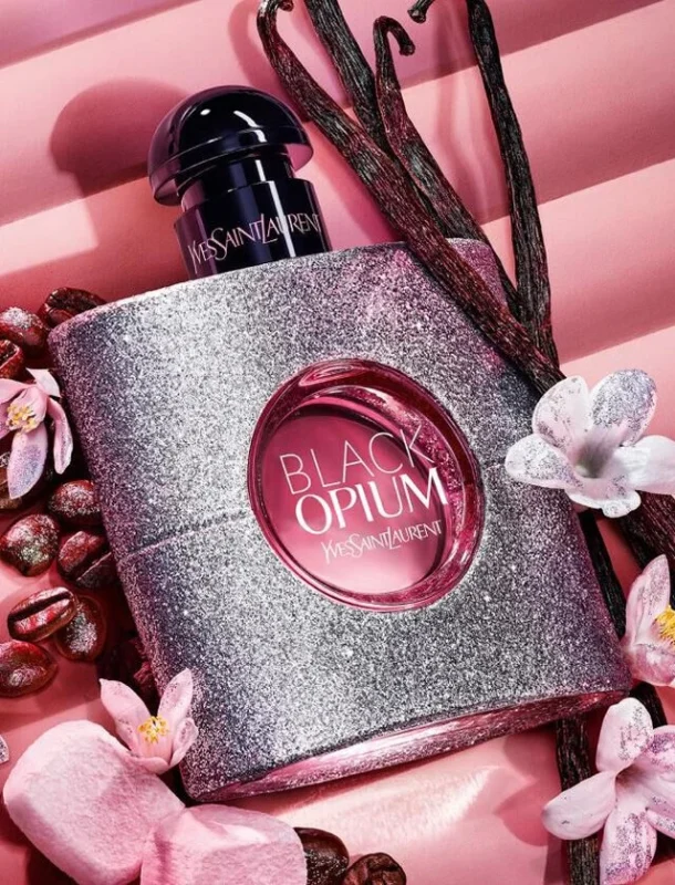 YSL black opium glitter image